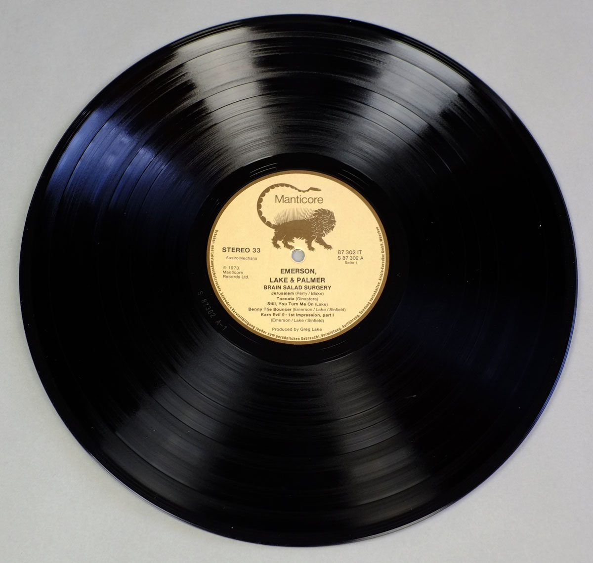 High Resolution Photo ELP Emerson Lake Palmer - Brain Salad Surgery Austria 